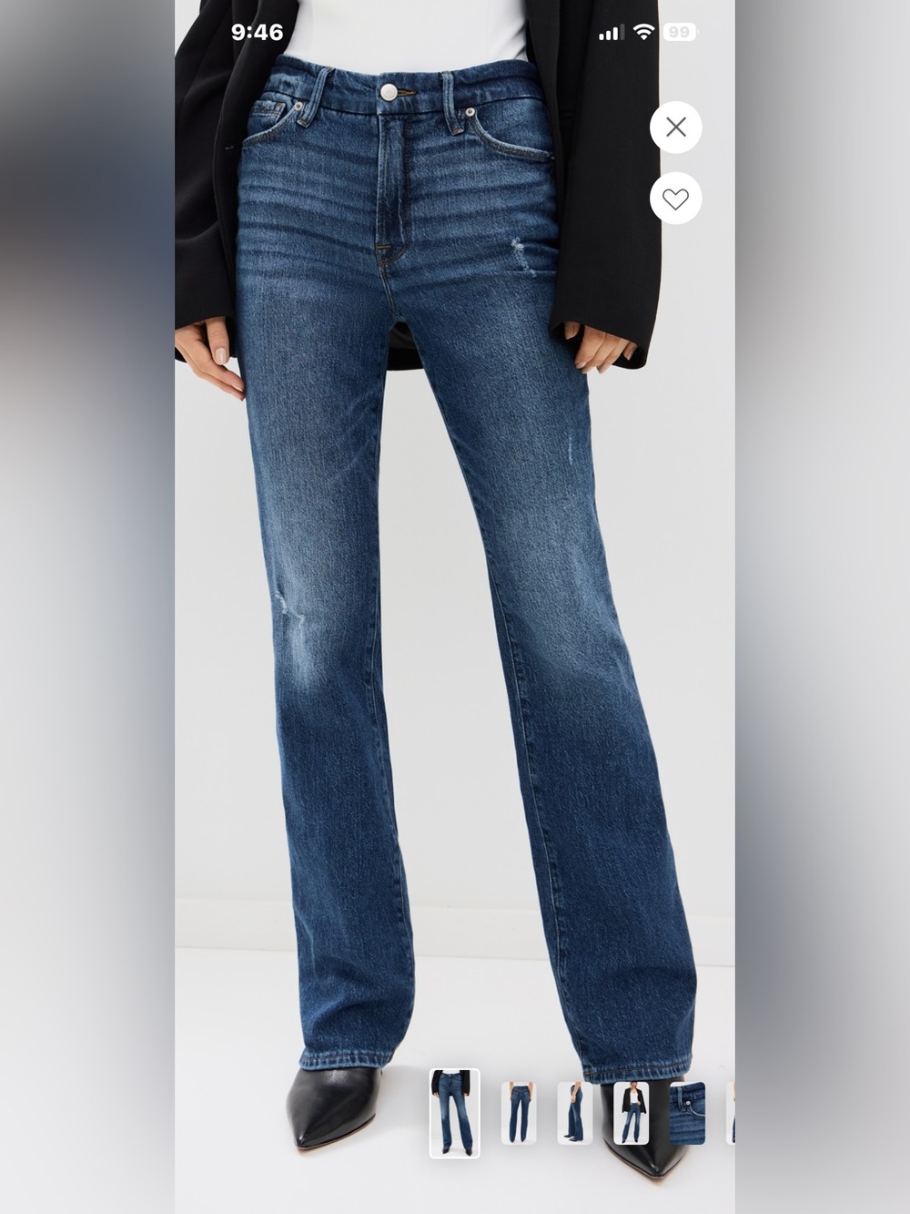 Good American Classic Bootcut Jeans